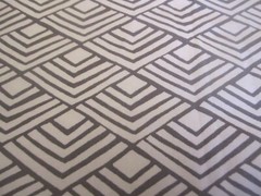 Better Homes & Gardens Cotton Fabric Geometric Fan Gray White Print 2yd x 44
