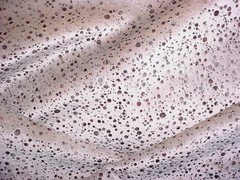 3-3/4 Zinc Giacomettie Embossed Champagne Scale Velvet Drapery Upholstery Fabric