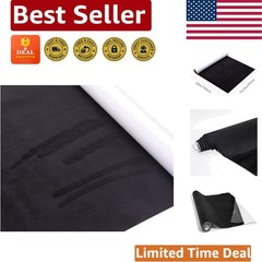 Easy-Apply Self-Adhesive Black Microfiber Fabric – Perfect for Car Customization