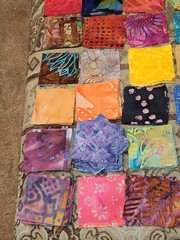 150 Batik Fabric 2.50″ Quilt Squares Bundle 100% Cotton Charm