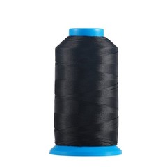 YOKER Bonded Nylon Sewing Thread 1500 Yard Size 69 T70 210D/3 #69 T70, Black