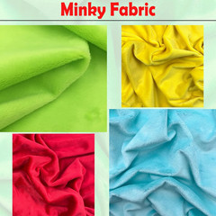 | Minky Fabric | Plush, Super Soft, Cuddle | Solid Minky | by the Yard | 60″ Wid