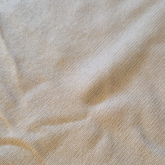 Vintage 56″ Diameter x43″ Beige Solid Knit Plain Textile Fabric Tube