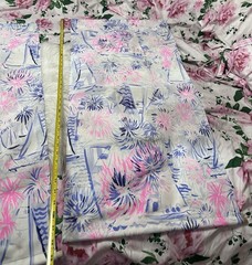 LILLY PULITZER Fabric Lot 2 Sea To Shining Sea 37”L x 19”W Canvas Panels 🩷💙