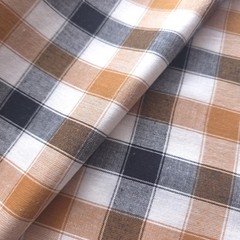 Rustic Gingham Plaid Cotton Fabric 40″ By The Yard