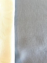 End of Bolt Bargain ! 100% Pure Linen Fabric – color Gray – 255gsm, By the Yard