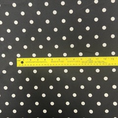 Liverpool Bullett Black/White Polka Dots Poly Blend Pin Up Fabric by yard $1.99