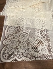 Ivory Floral Lace Sheer (2 Pieces) New-Vintage-Beautiful