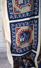 Coverlet By Ameritex Milford Pennsylvania 1733 Fabric. 12 Panels EUC Uncut