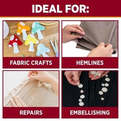 Aleene’s Fabric Fusion 4oz Glue – Permanent, Washable, Flexible for All Fabrics