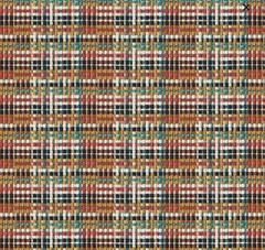 Designtex Woven Texture Black Red Yellow Green 1.25 Yards