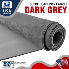 60″x60″ Grey Suede Headliner Fabric Material Car Interior Roof Liner Upholstery