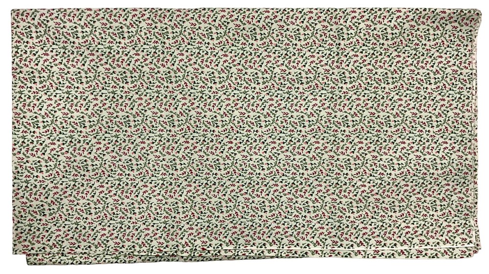 VIP Screen Prints Cranston Fabrics Crafts Green Floral 2.5 Yards By 42”