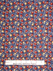 Primitive Fruit Fabric – Country Kitchen Fruit Pear Apple General Fabrics – 30″
