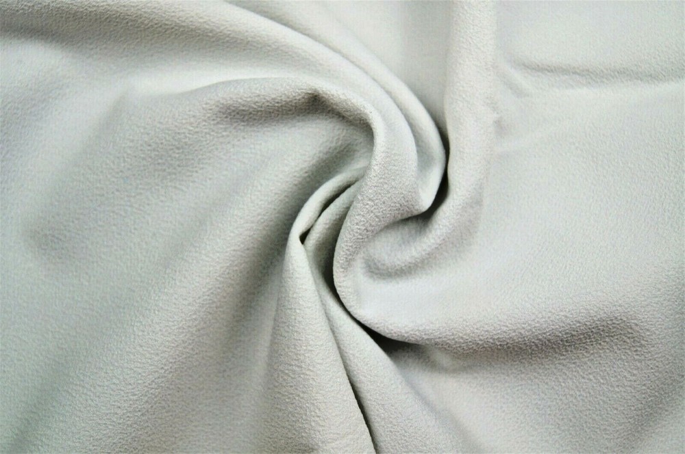 1+ Yards Solid White Texture Polyester Blend Fabric 40″ X 60″