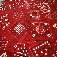 2.6 Yard X 42” Bandana Printed Fabric Cotton Vintage Fabric