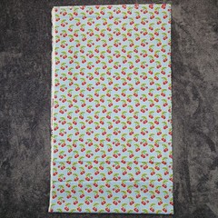 Waverly Inspirations Cherries Fabric Powder Blue Dots 2 Yards 44″ Cotton Retro