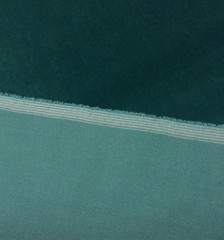 BALLARD DESIGNS SOHO VELVET PEACOCK BLUE UPHOLSTERY CUSHION FABRIC 1.7 YARD 54″W