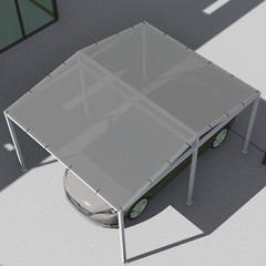 8 FT gray Fabric Roll Sunwind Screen UV Block Shade Cloth patio Yard