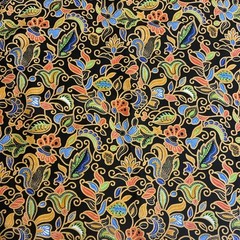 Paisley Floral Cotton Fabric Yard New