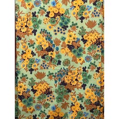 Vintage Floral Fabric Retro Botanical Cottagecore 70’s Boho Flower Power Earthy