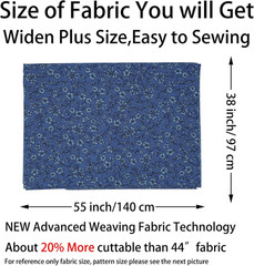 -100% Cotton Fabric by The Yard for Sewing DIY Crafting Fashion Design Printed F