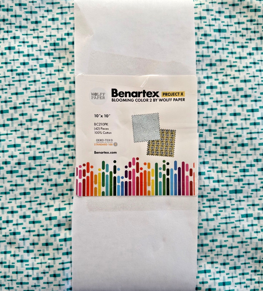 BLOOMING COLOR 2 BY WOLFF PAPER LAYER CAKE FOR BENARTEX 10X10 42PC NIP