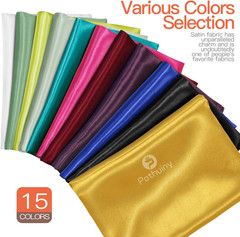 5 Yards X 55 Inch Wide Gold Satin Fabric by the Yard, Silky Charmeuse Satin Fabr