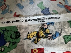 Super Hero Avengers Marvel Comics Fabric Mask Material 44”x36” 43
