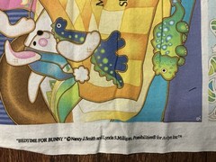 Avlyn Inc BEDTIME FOR BUNNY Fabric Panel Colorful Storybook 30in X 42in