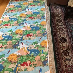 VNTG House ‘N Home LAND OF DINOSAURS Drapery Fabric, 5 Yds 17”x 44”,Thick, READ