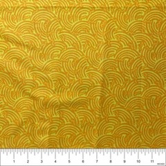 Orange Abstract Swirls Cotton Fabric for Quilt, Craft, Sew | 31″x44″