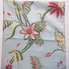Thibaut Discont’d Fabric Georgetown Blue Floral Total 2.5yd (price Per 1/2yd)