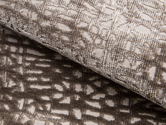 Holly Hunt Great Plains Uphol Fabric- Ecriture Velvet Cliffside 1.15 yd 4551/04