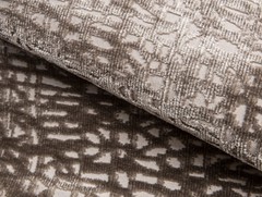 Holly Hunt Great Plains Uphol Fabric- Ecriture Velvet Cliffside 1.15 yd 4551/04
