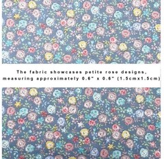 Assorted Blue Grey Prints 5×5 In Precut Cotton Fabric Quilting Squares Pack