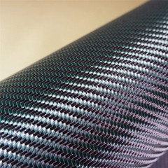 3k 200g 2x2ordinary twill real carbon fiber and metal wire mixed weaving, fabric