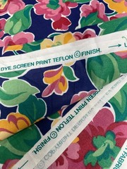 Stanley King Studio Fabric Floral Cotton Teflon Finish Vibrant BTY
