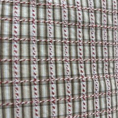 Woven Check Fabric Yardage Stripe Border Rustic Farmhouse Textile Decor 55×1 Yd