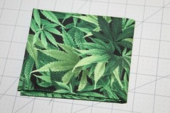 Cannabis Hemp Fabric Fat Quarter FQ {100% COTTON} Marijuana Pot Weed 420 Grass