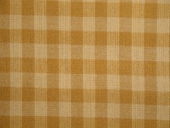 Dunroven House Dijon Check Homespun Fabric | Rustic Farmhouse Woven Fabric