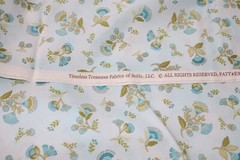 Emma Blue Floral Timeless Treasures Fabrics of SoHo Cotton Fabric