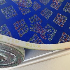 SILK BLUE FABRIC 10 Yards x 23 Inches Wide or 360 Inches x 23 Wide