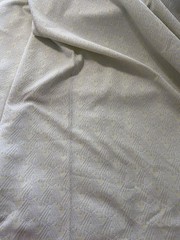 Vintage 70s Metallic/Lurex Yellow White Fabric BTY Slight Discoloration