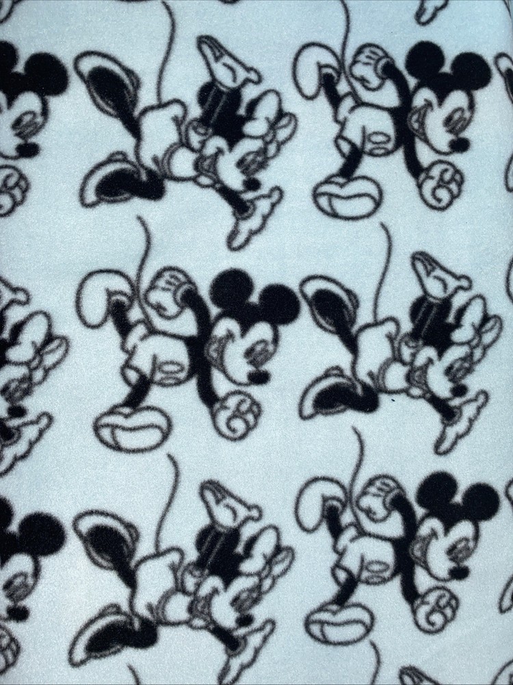 Blizzard Fleece Fabric Mickey And Minnie Mouse By The Yard