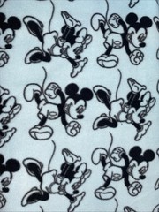 Blizzard Fleece Fabric Mickey And Minnie Mouse By The Yard