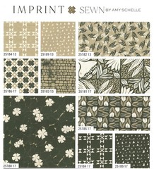 Moda IMPRINT Charm Pack 100% Cotton 5-inch Precut Fabric Craft Squares (42 pcs)