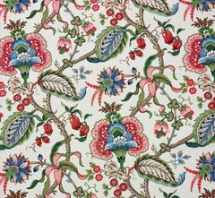 COVINGTON LEICESTER 100 MULTI LARGE FLORAL MULTIPURPOSE FABRIC BY YARD 54″W