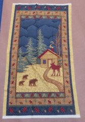 CUB LAKE LODGE HOLLY TAYLOR MODA FABRIC PANEL 24 X 45″