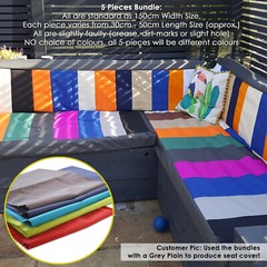 Waterproof Canvas Fabric,Faulty Off cuts Material,5pc Bundle Mix cols,Neotrims